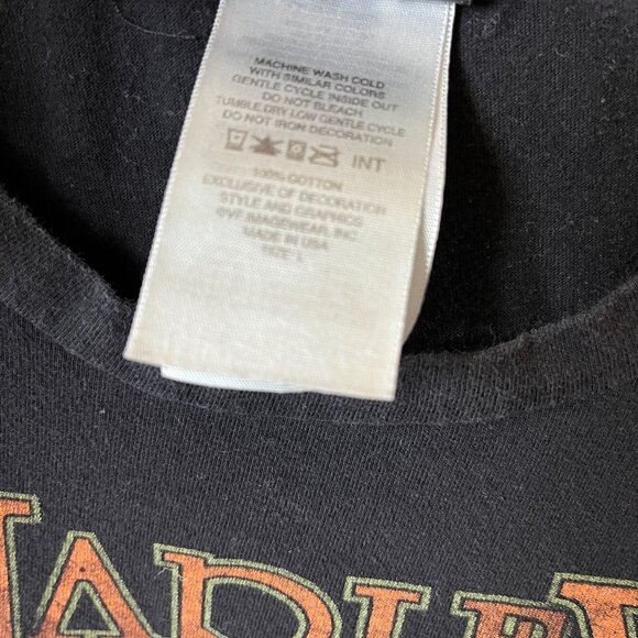 Harley Davidson Florida T Shirt Womens Black Medium M Made In USA Graphic Tee - Picture 16 of 16